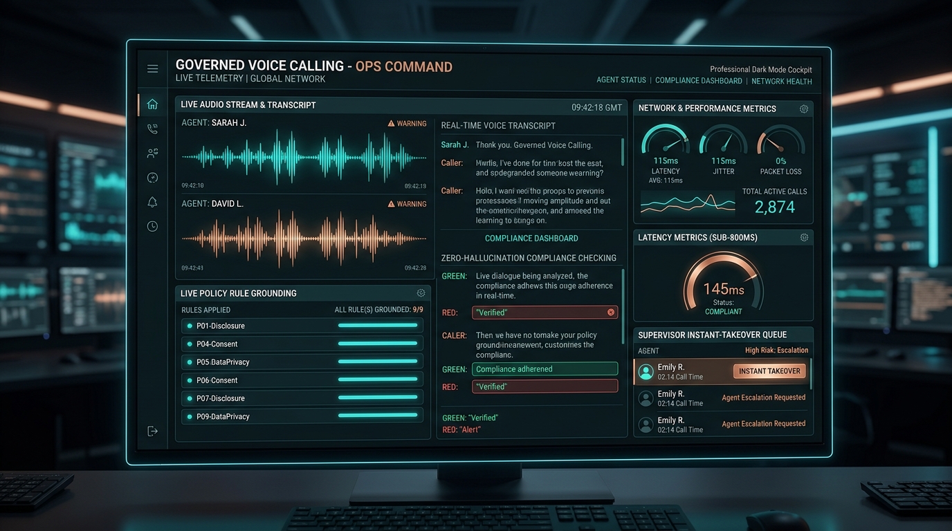 Illustrated Voice Operations and Live Call Monitoring